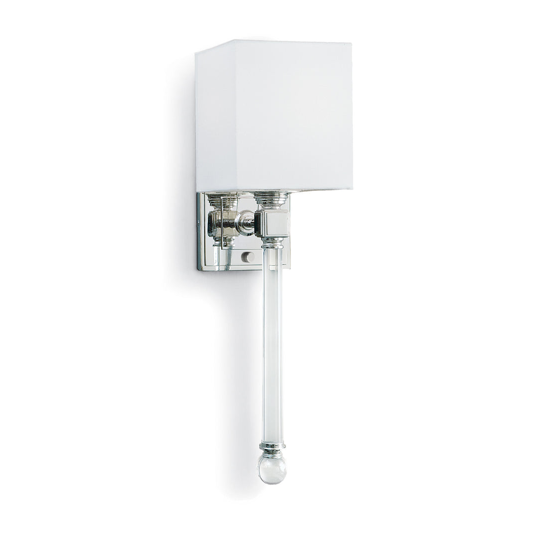Crystal Tail Sconce (Polished Nickel)