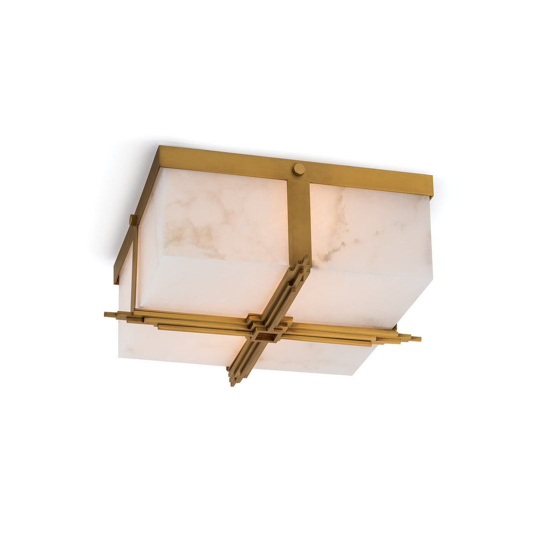 Gotham Flush Mount (Natural Brass)
