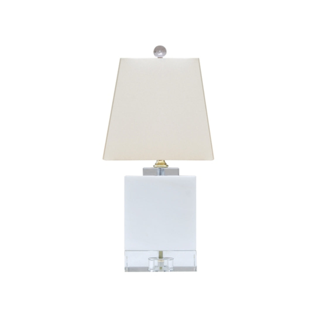 White Jade Crystal Mini Table Lamp