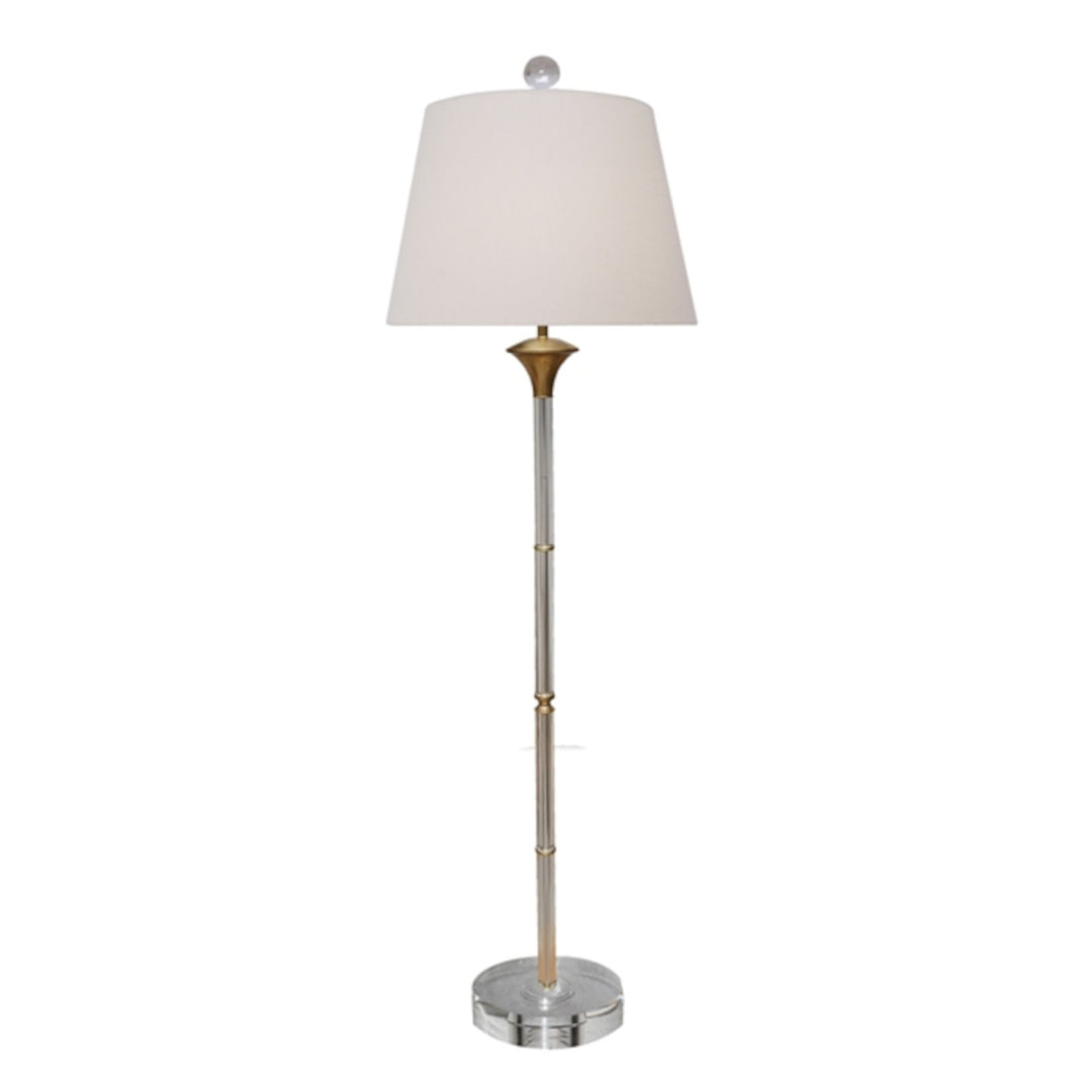 Crystal Floor Lamp with Crystal Base