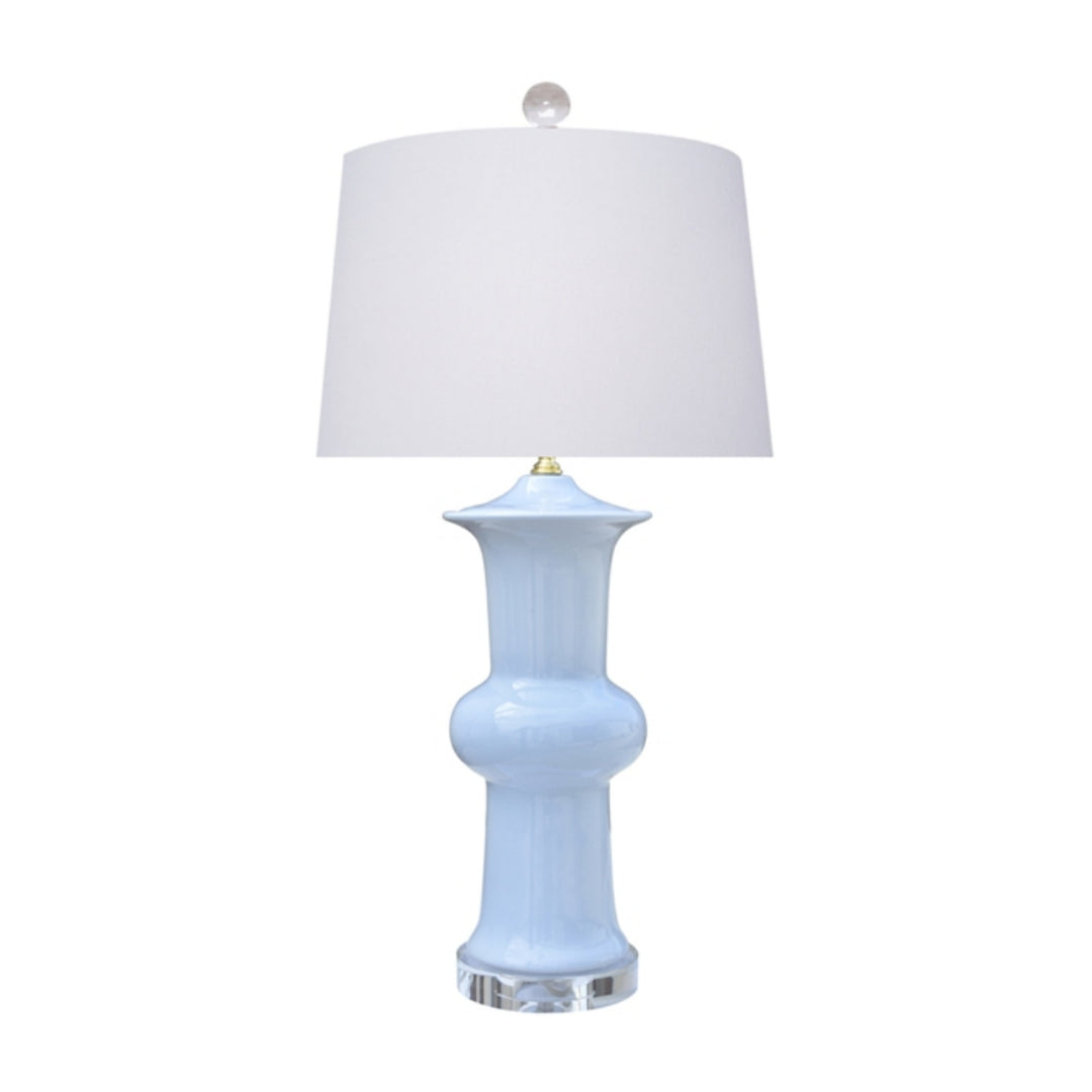 PORCELAIN HYACINTH LOTUS VASE LAMP
