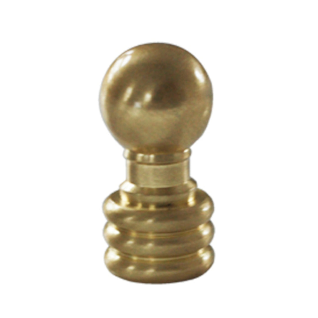 Solid Brass Ball Finial - 1-1/8" h Burnished & Lacquered