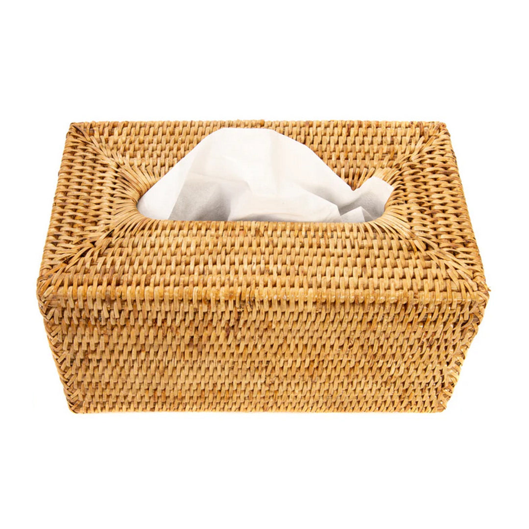 Rectangular Tissue Box Cover - Honey Brown