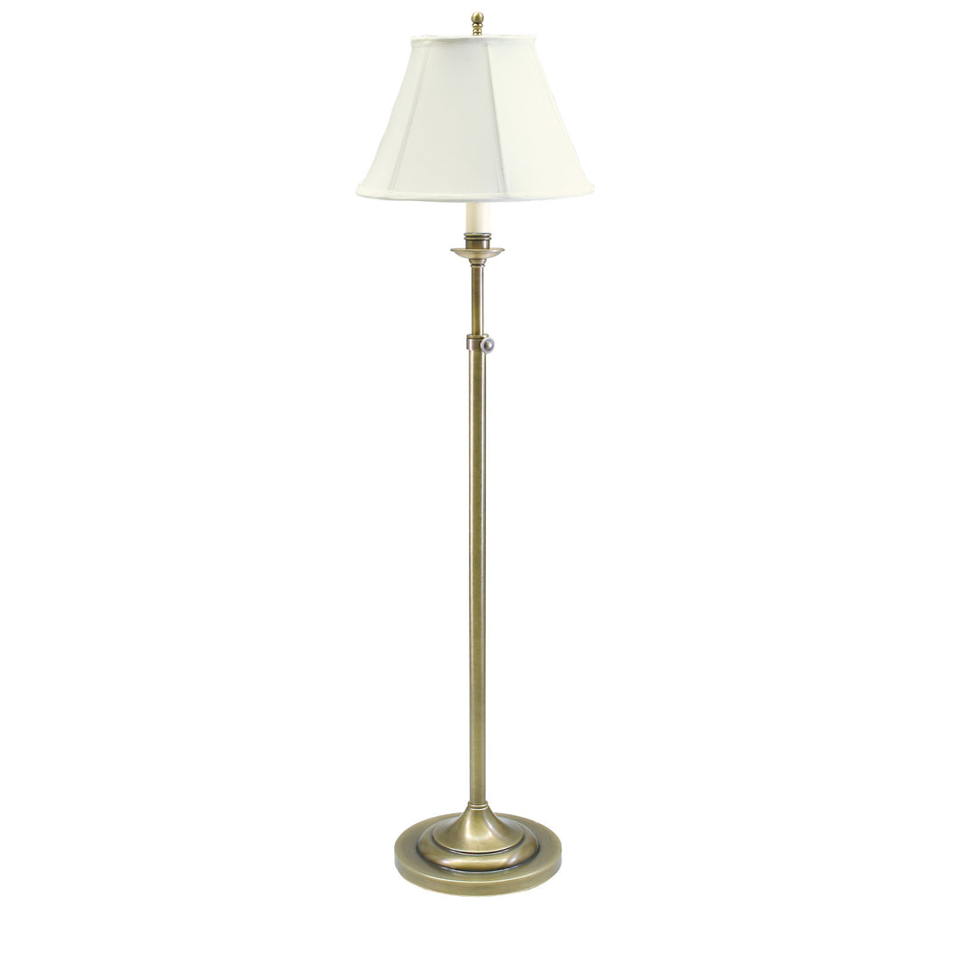 Club Adjustable Floor Lamp - Antique Brass