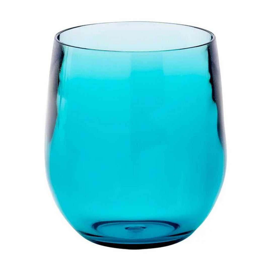 Acrylic 12oz Tumbler Glass in Turquoise