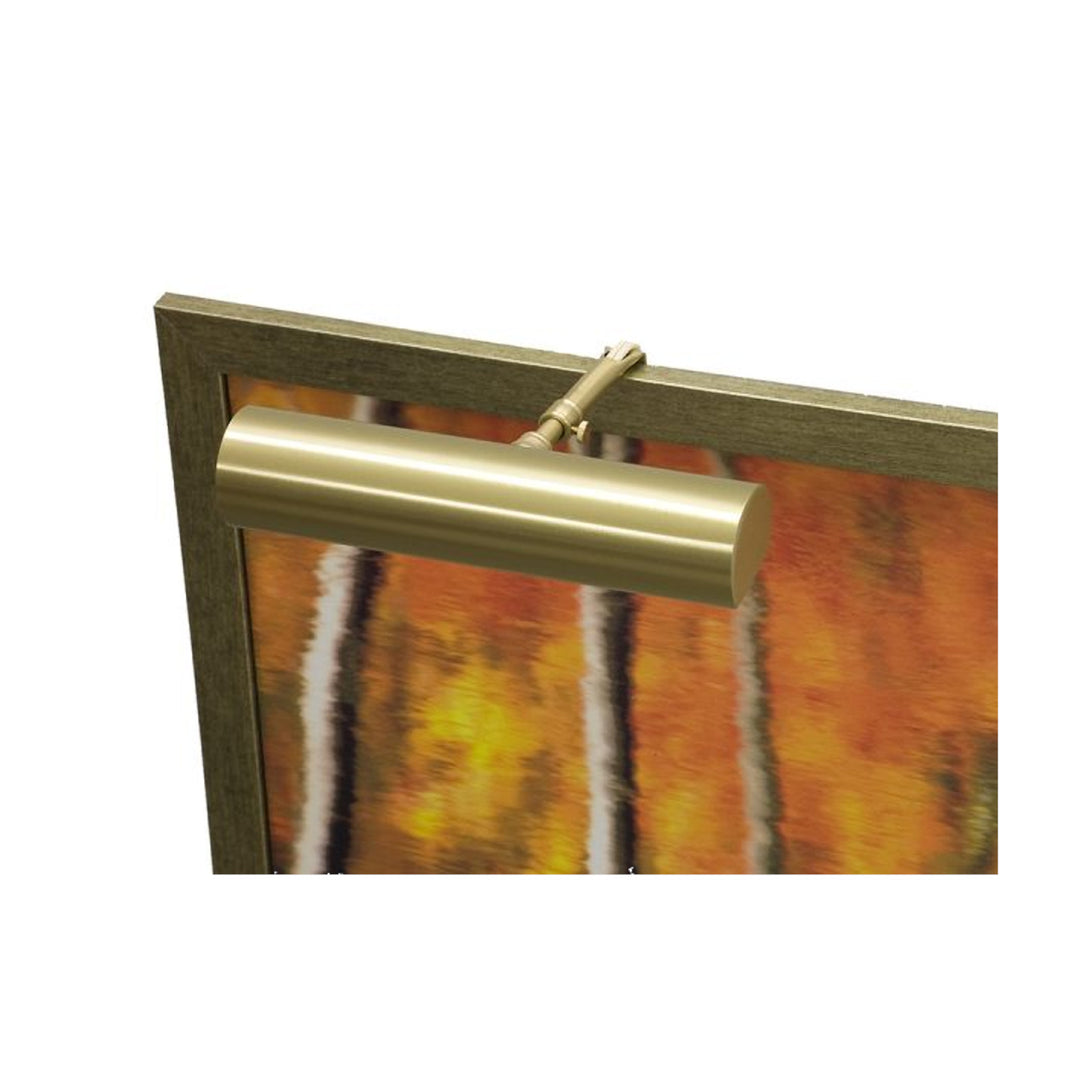 Contemporary 9" Satin Brass Picture Light