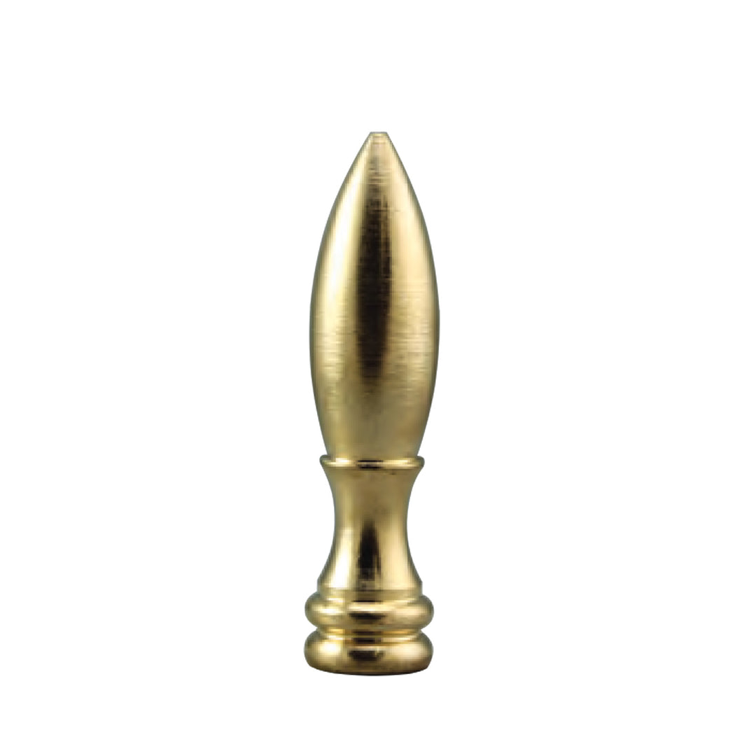 Solid Brass Finial - 2" h Unfinished