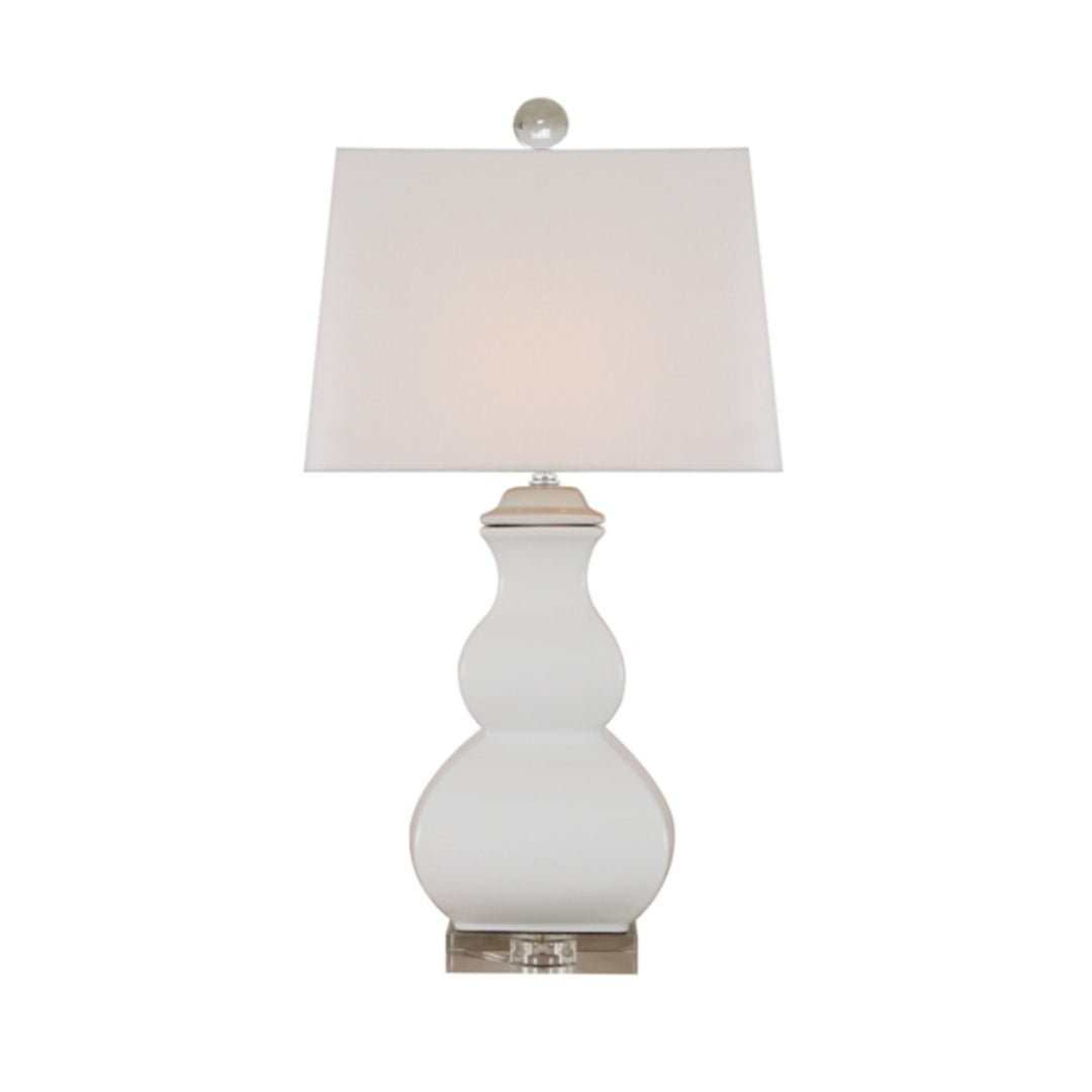 White Porcelain Square Gourd Lamp