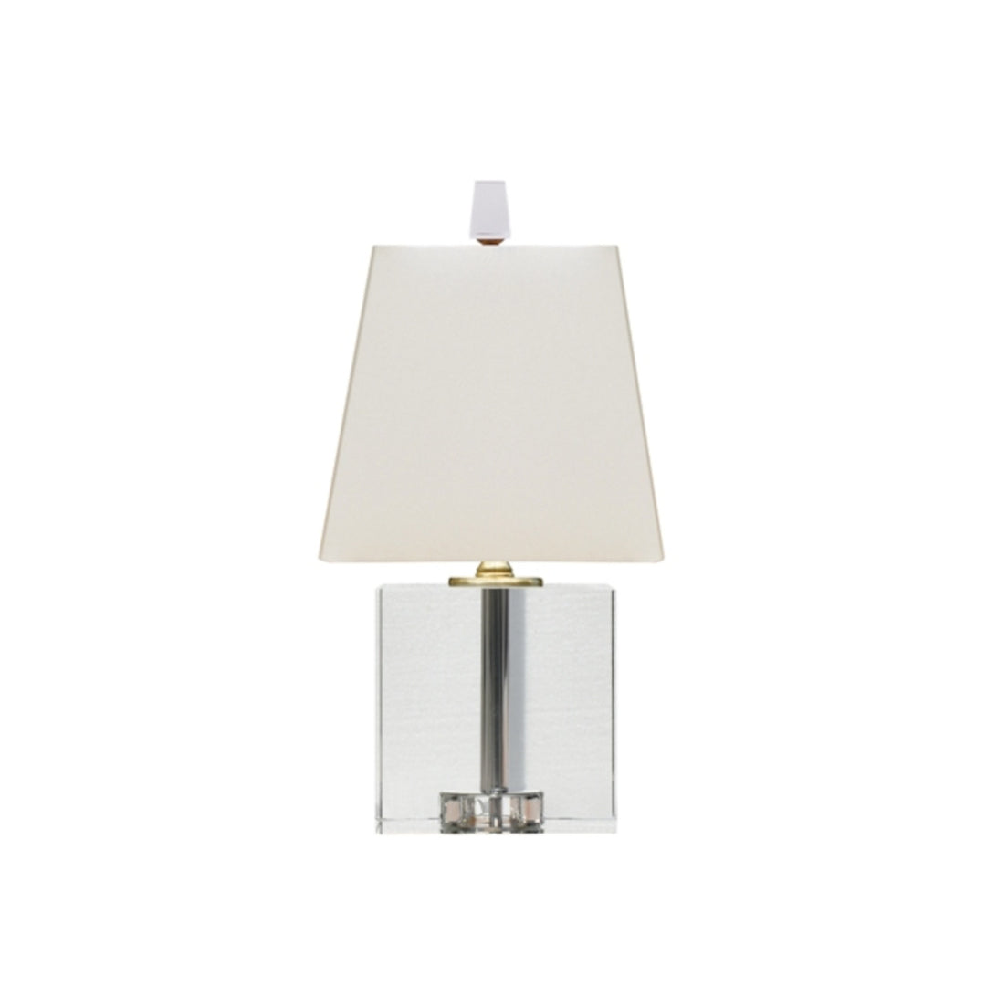 Solid Hand Cut And Polished Crystal Lamp