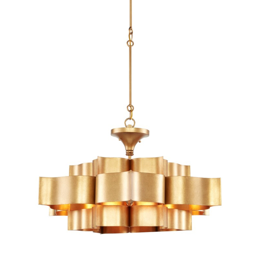Grand Lotus Large Gold Chandelier