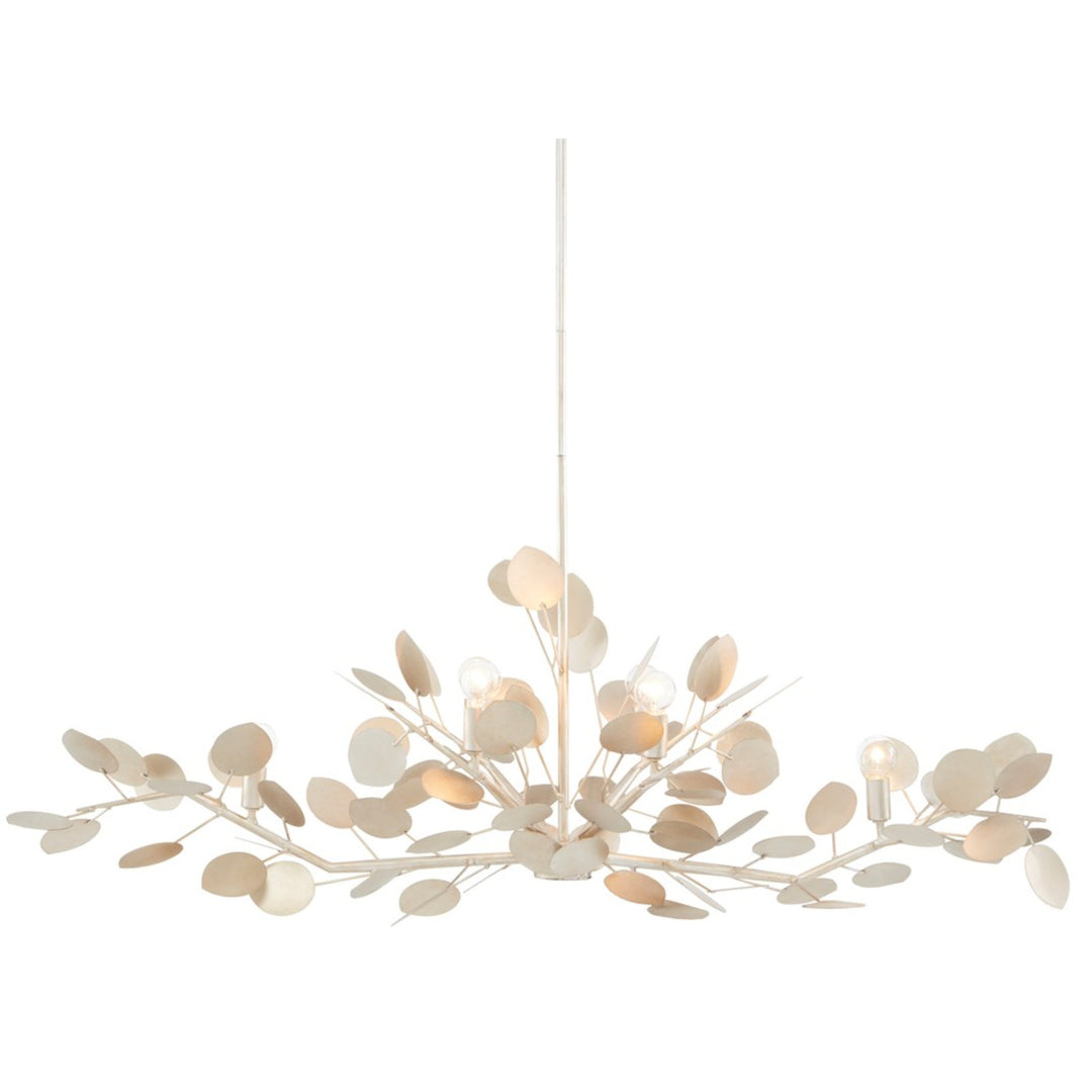 Lunaria Silver Oval Chandelier