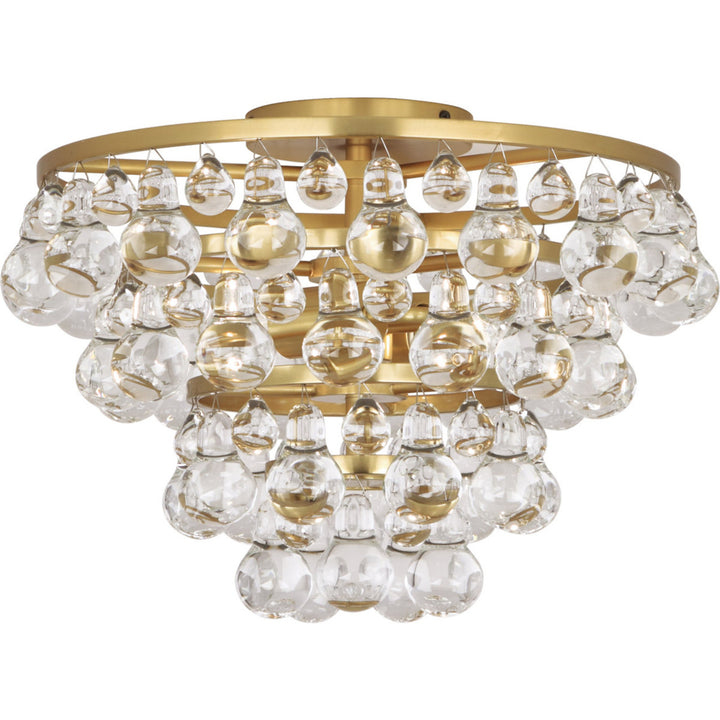 Bling Flushmount in Antique Brass