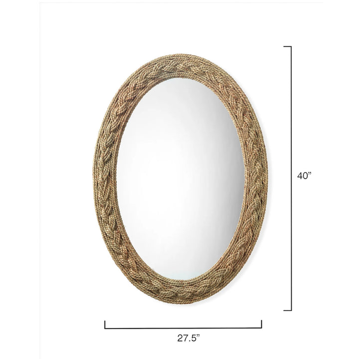 Lark Braided Oval Mirror