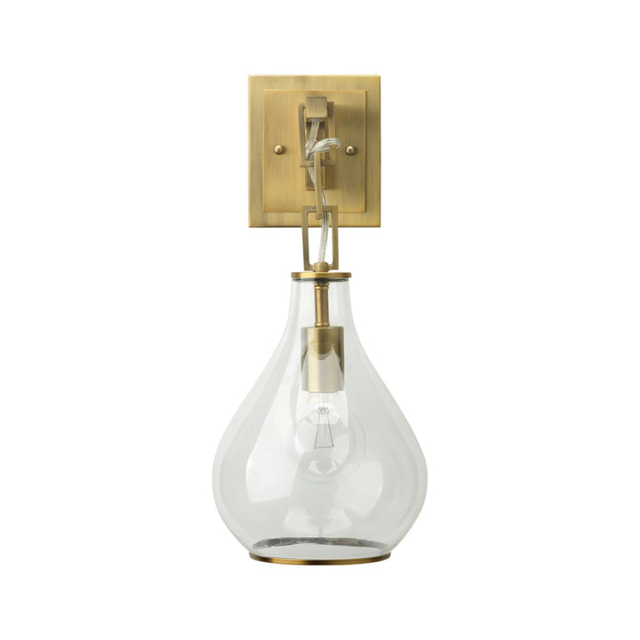 Tear Drop Hanging Wall Sconce - Brass