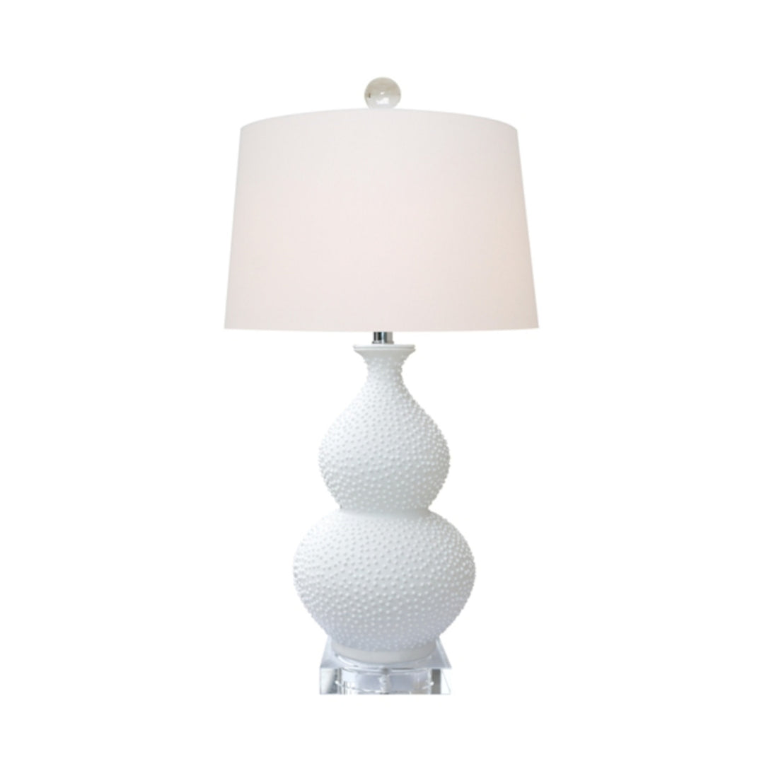 Porcelain Pearl White Gourd Lamp