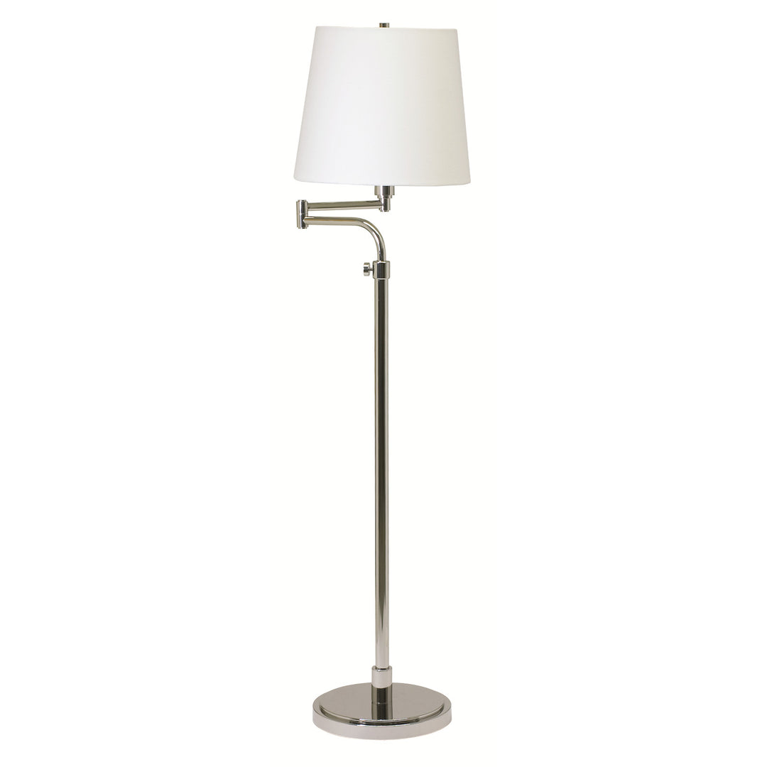 Swing Arm Floor Lamp in Polished Nickel
