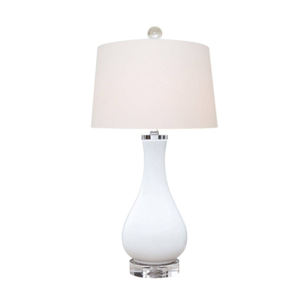 Porcelain White Long Neck Lamp