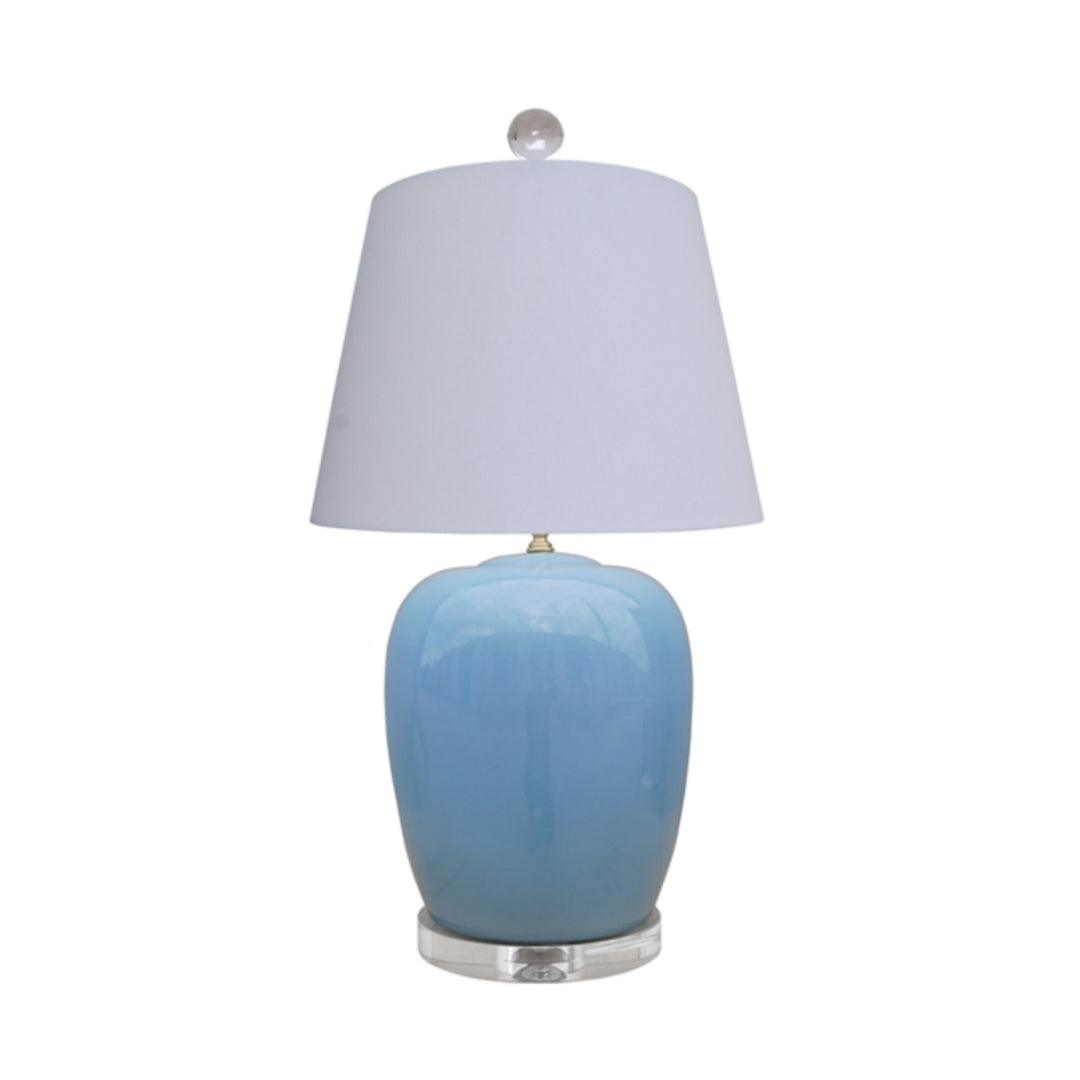 Porcelain Ice Blue Jar Lamp