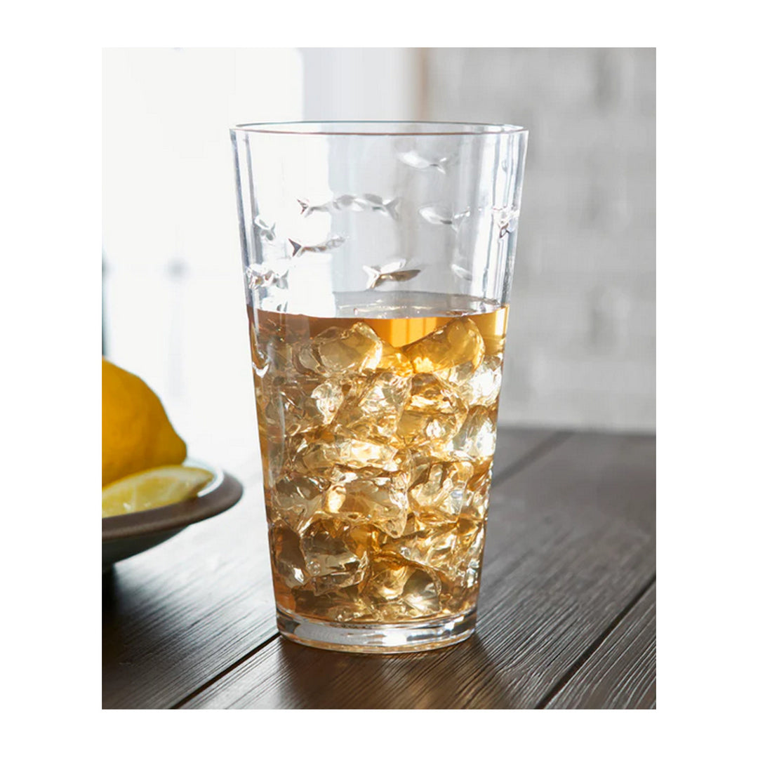 EMBOSSED FISH 18-OZ. HI-BALL