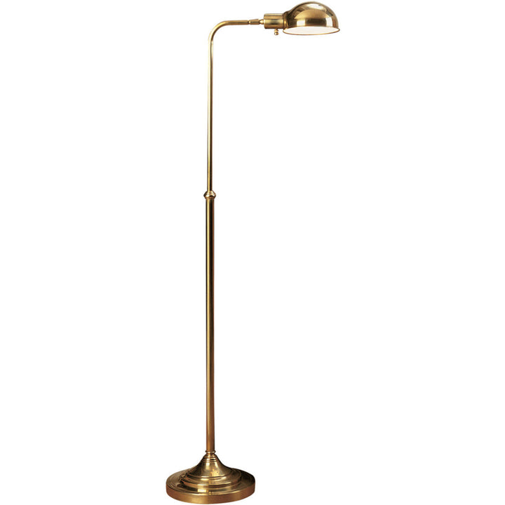 Kinetic Brass Floor Lamp in Antique Brass Finish