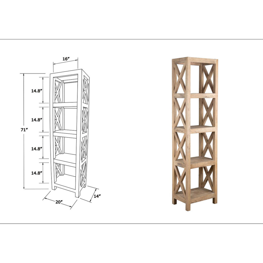 Promenade Tall Narrow Bookcase