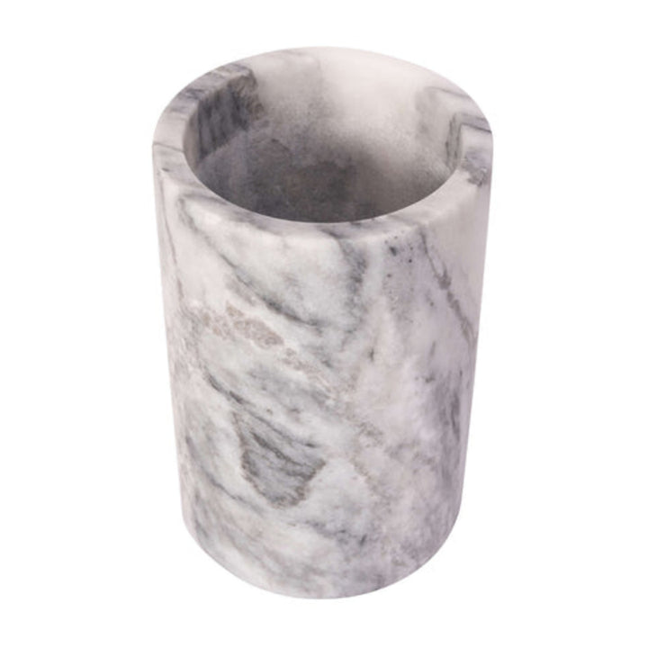 Marble Cylinder Wine Cooler - White Matte