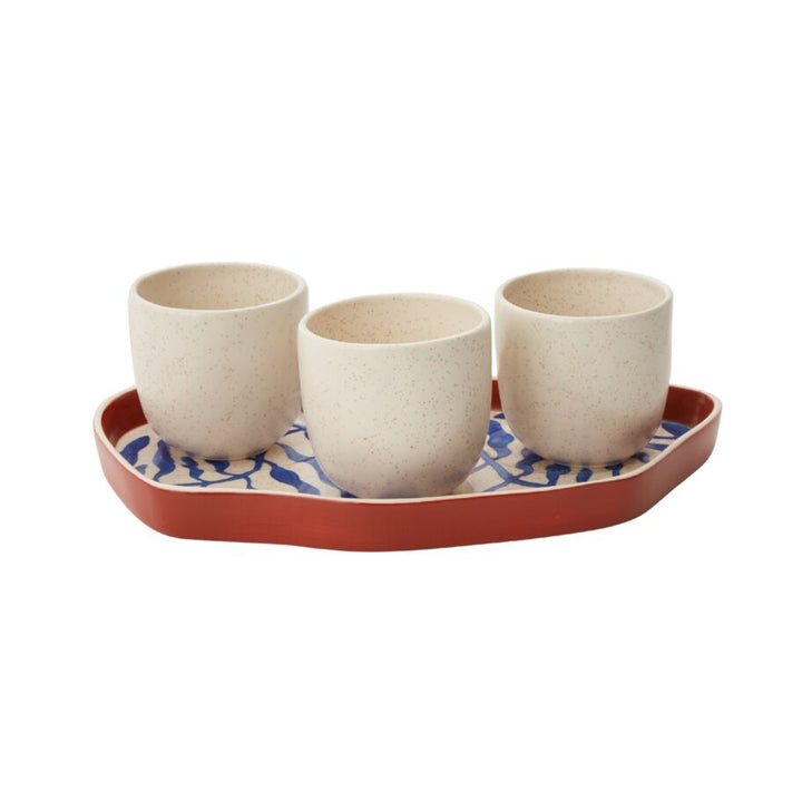 Tipper Pots with Tray Set