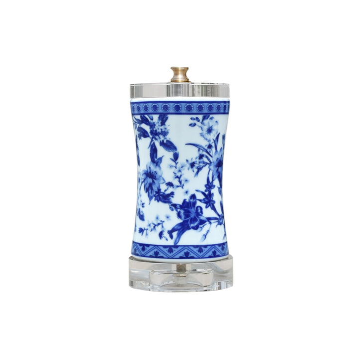 Blue White Curved Mini Lamp