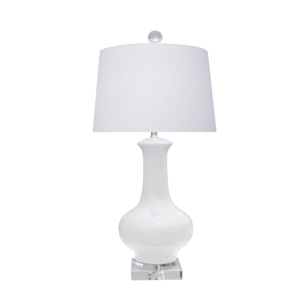 Porcelain Snow White Vase Lamp