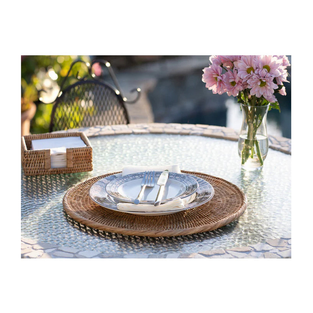 Round Placemat - 14" Diameter - Honey Brown