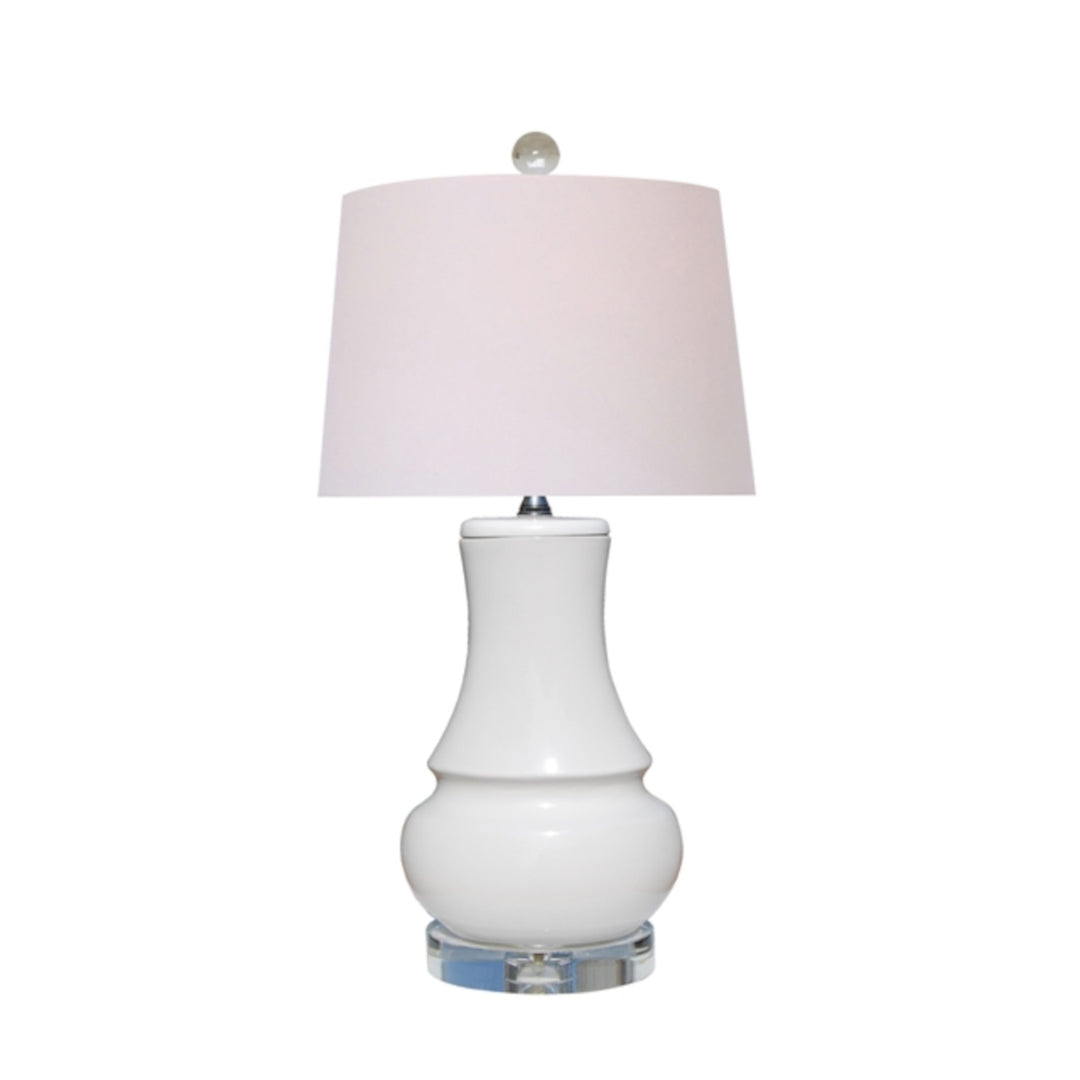 White Porcelain Oval Lamp