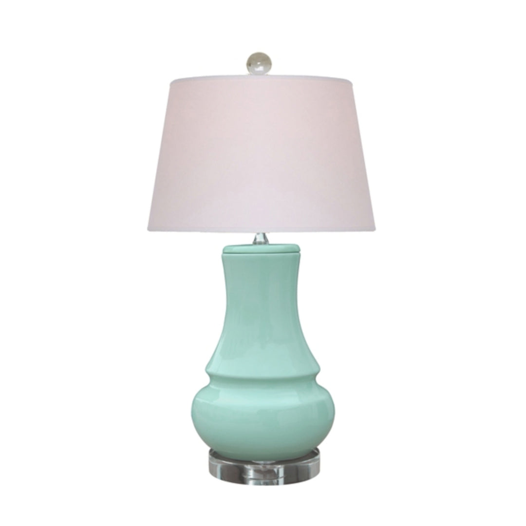 Spa Blue Porcelain Vase Lamp