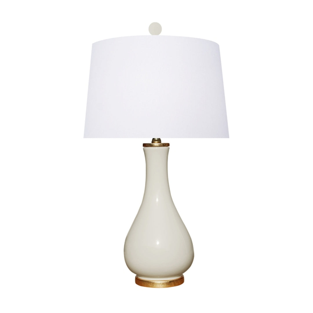 PORCELAIN DOVE WHITE VASE LAMP