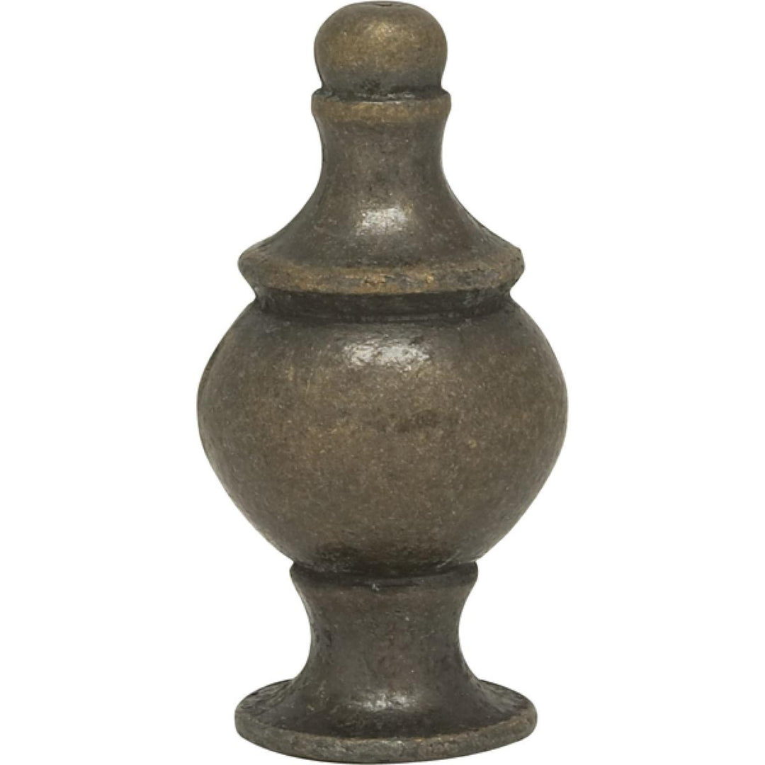 Modern Finial - 1½" h Antique Brass