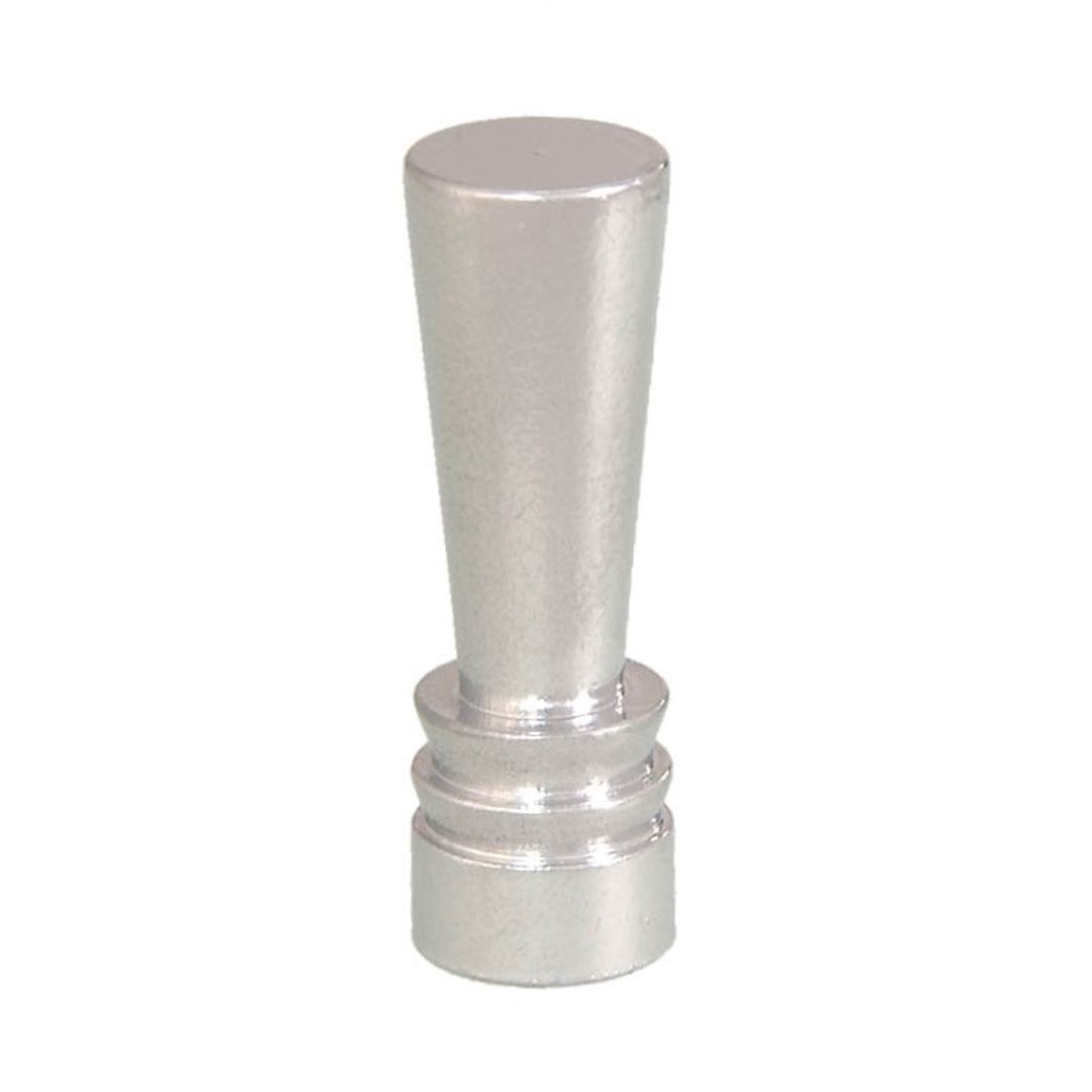 Brass Deco Style Finial - 1-7/16" h Nickel Plated