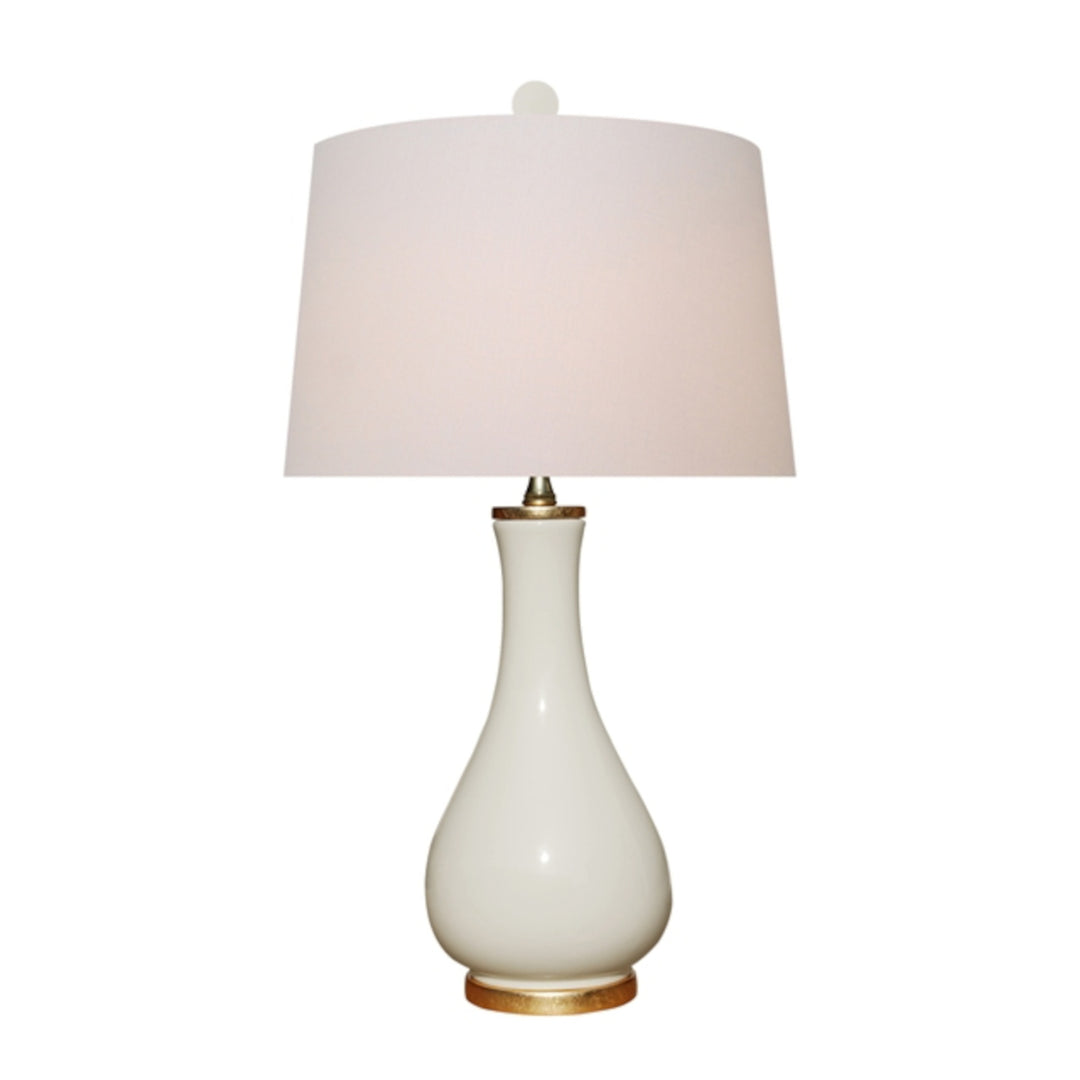 Porcelain Dove White Vase Lamp