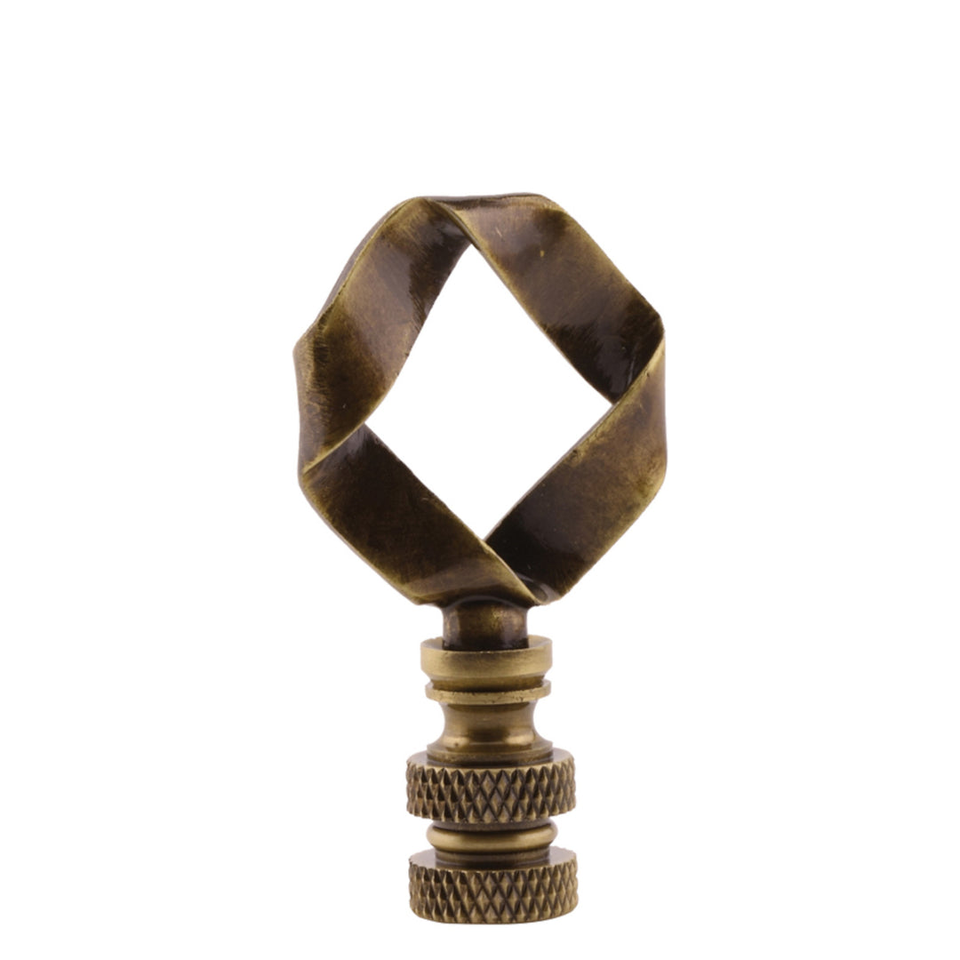 Folded RIBBON FINIAL - Antique Finish