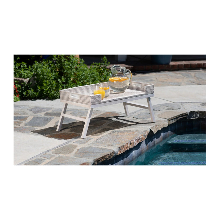 Breakfast Tray/Table - White Wash