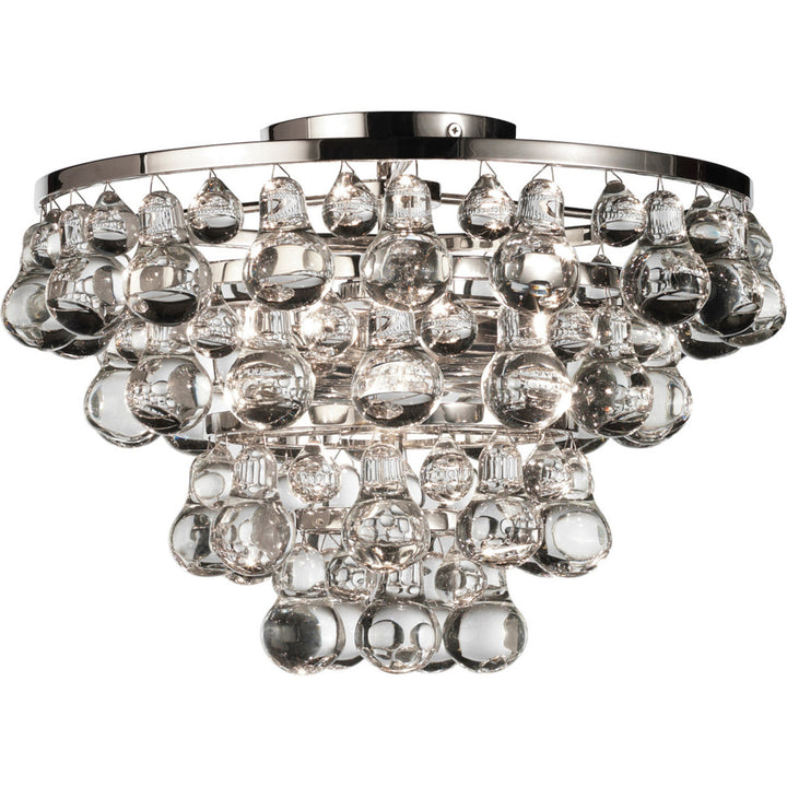 Bling Flushmount in Polished Nickel