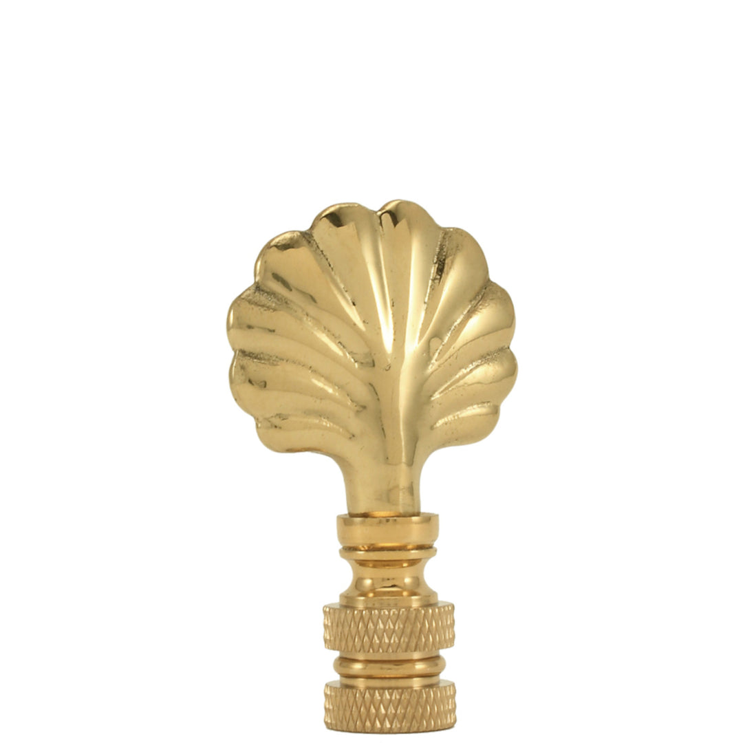 Mini Shell Finial - Polished Brass