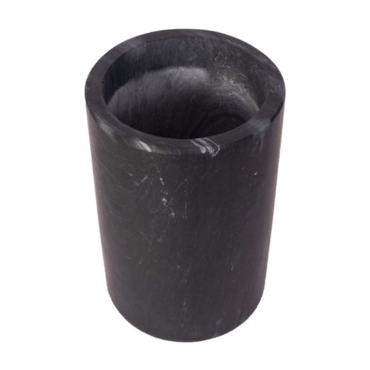 Marble Cylinder Wine Cooler - Black Matte