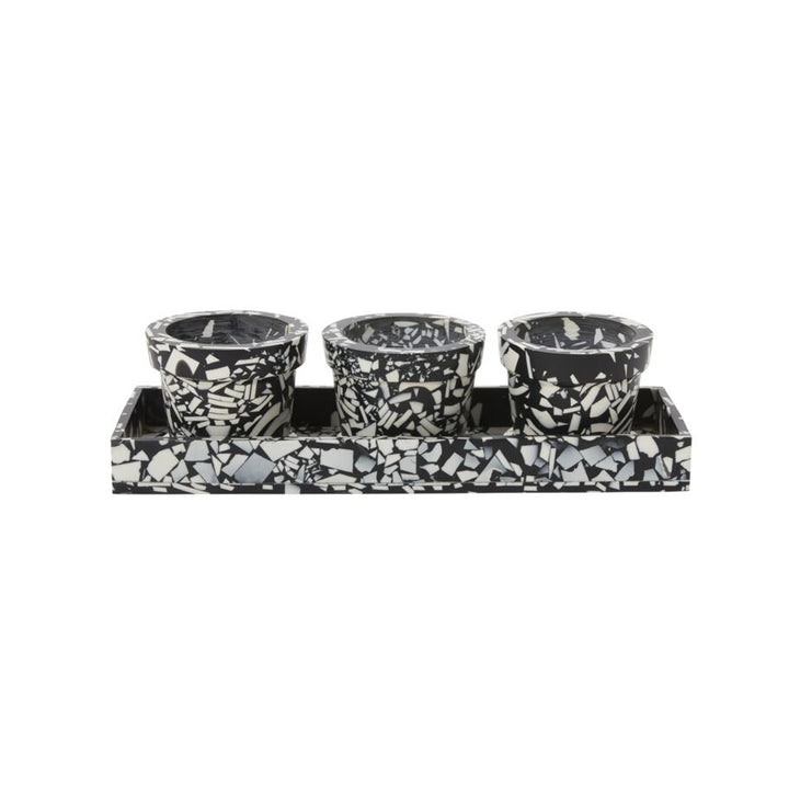 Rigby Pot with Saucer - Set of 3