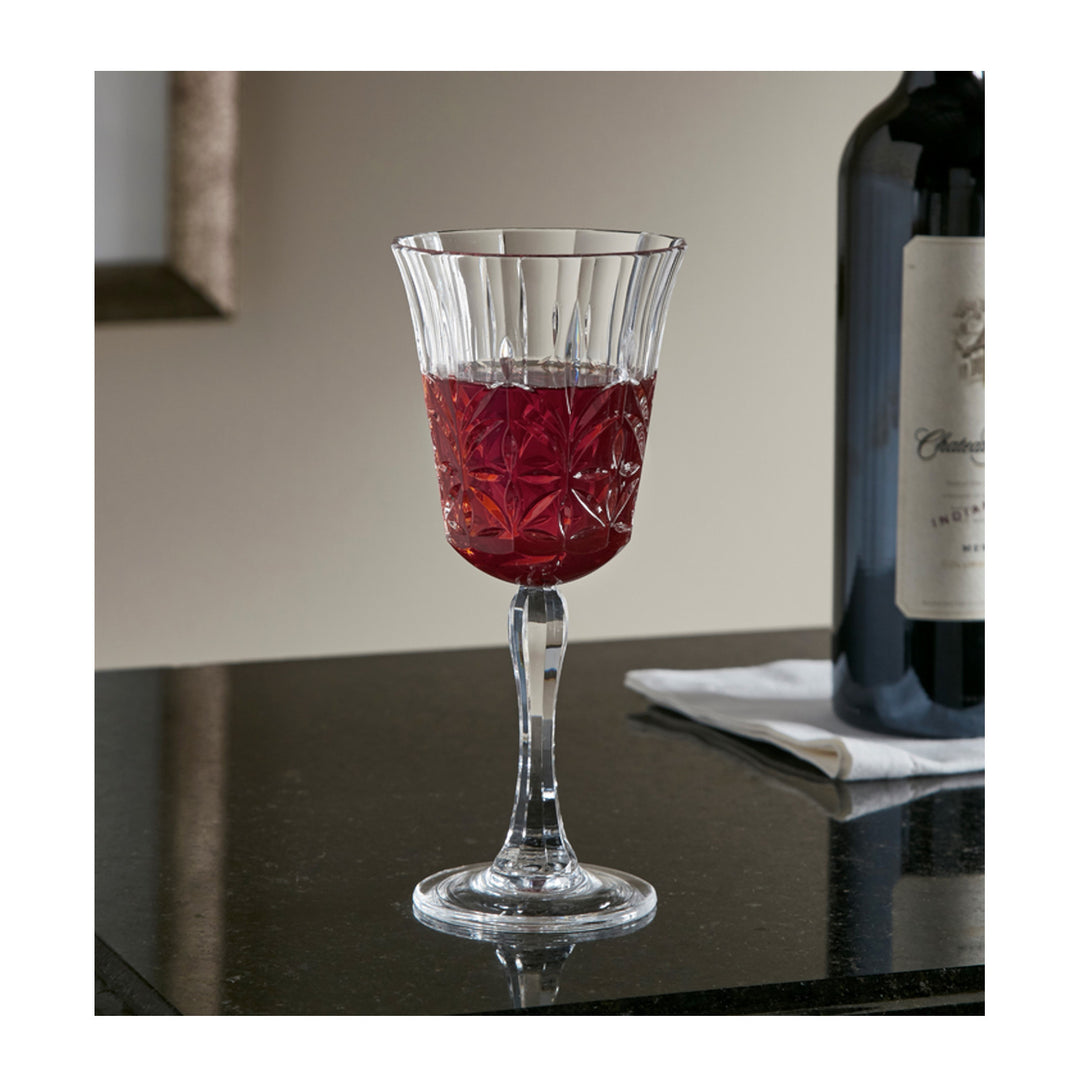 ROYAL CARVED STEMMED GLASS